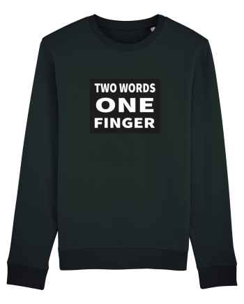 Two Words One Finger Black