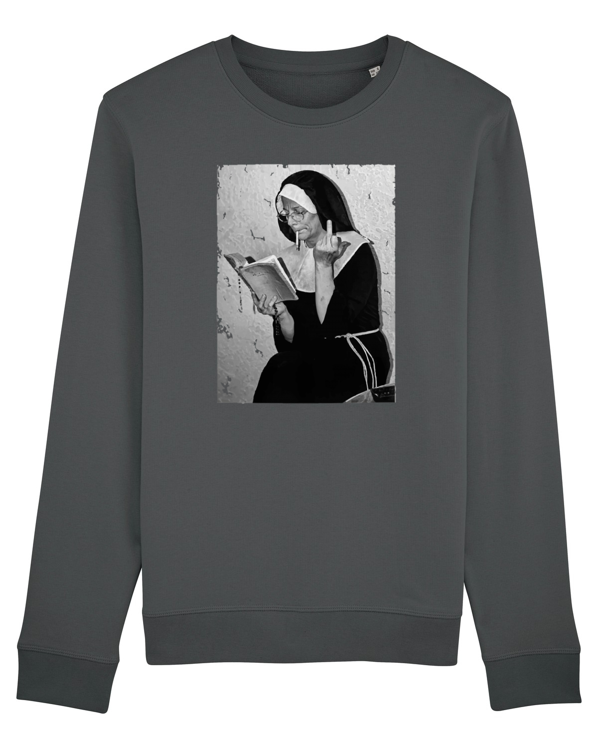 Bluză mânecă lungă Unisex Rise Anthracite