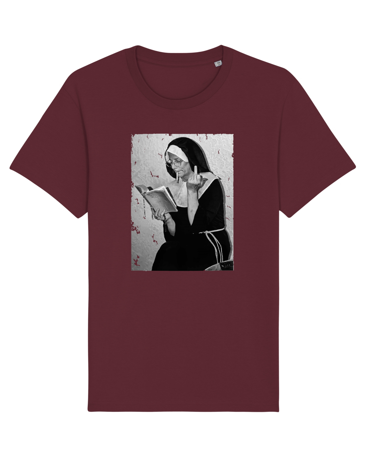 Tricou mânecă scurtă Unisex Rocker Burgundy