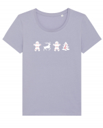 Christmas Joy Tricou mânecă scurtă guler larg fitted Damă Expresser