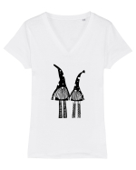 Funky Gnomes Tricou mânecă scurtă guler V Damă Evoker
