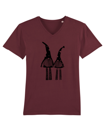 Funky Gnomes Burgundy