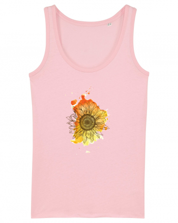 Floarea Soarelui Abstract Cotton Pink