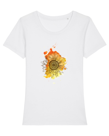 Floarea Soarelui Abstract White