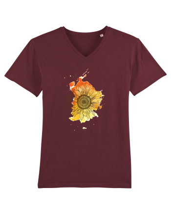 Floarea Soarelui Abstract Burgundy