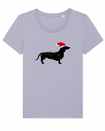 Santa Dog Tricou mânecă scurtă guler larg fitted Damă Expresser