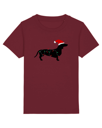 Santa Dog Burgundy