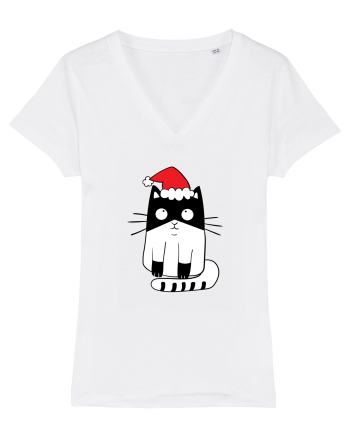 Santa Cat White