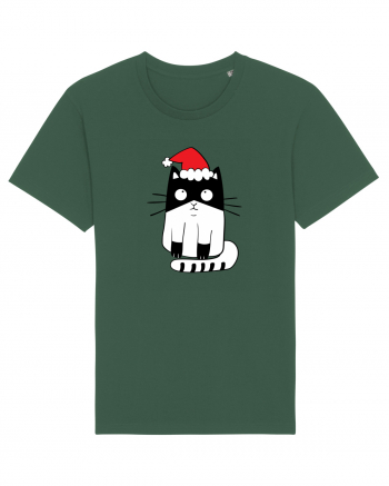 Santa Cat Bottle Green