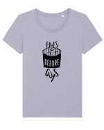 Fries Before Guys Tricou mânecă scurtă guler larg fitted Damă Expresser