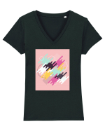 Puzzle Tricou mânecă scurtă guler V Damă Evoker