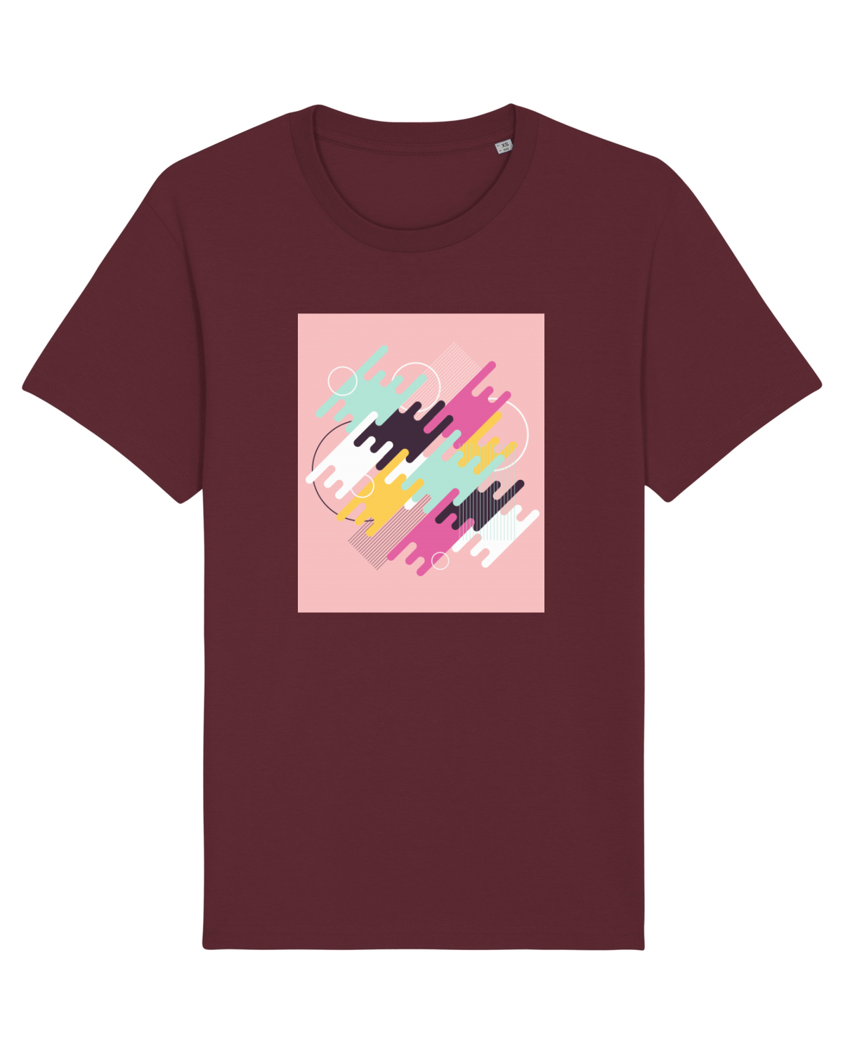 Tricou mânecă scurtă Unisex Rocker Burgundy