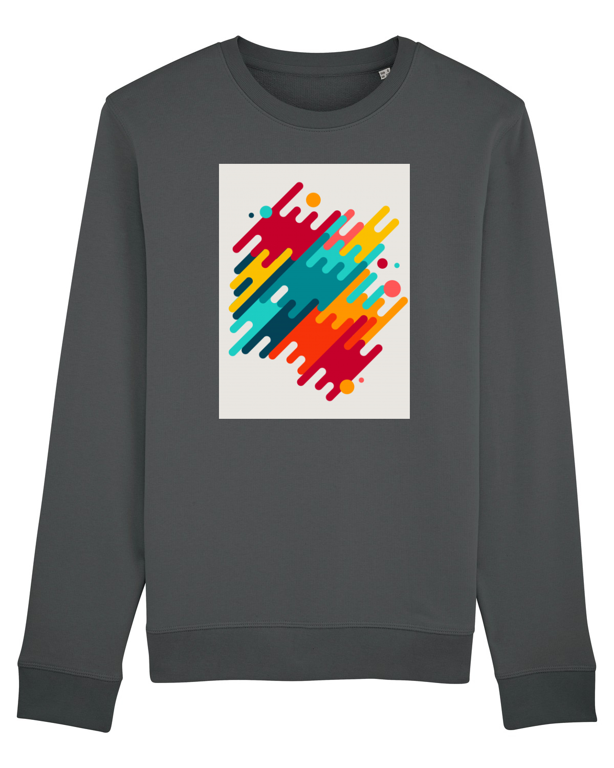 Bluză mânecă lungă Unisex Rise Anthracite