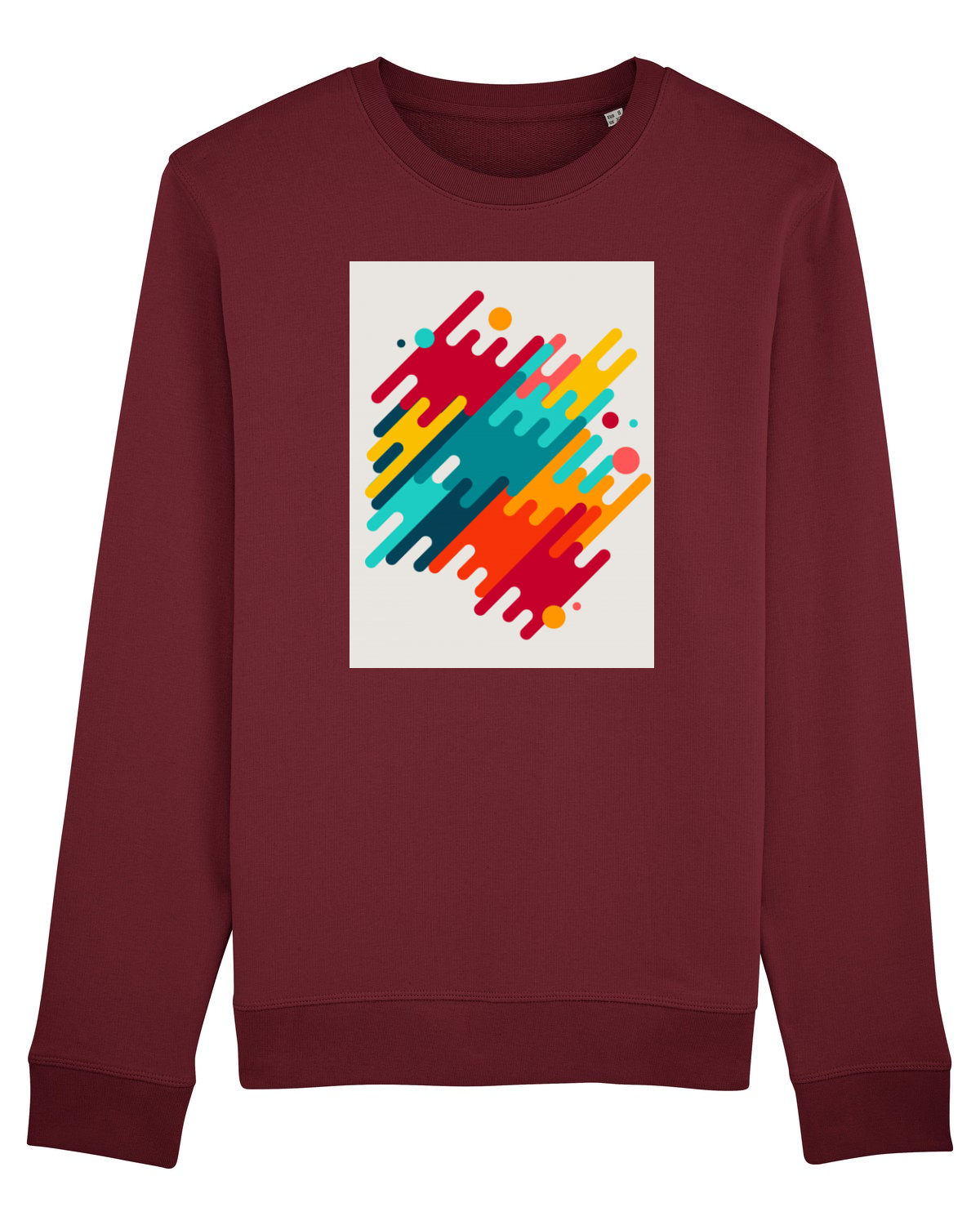 Bluză mânecă lungă Unisex Rise Burgundy
