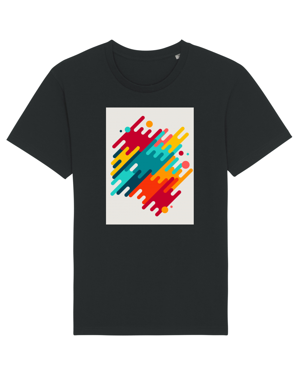 Tricou mânecă scurtă Unisex Rocker Black