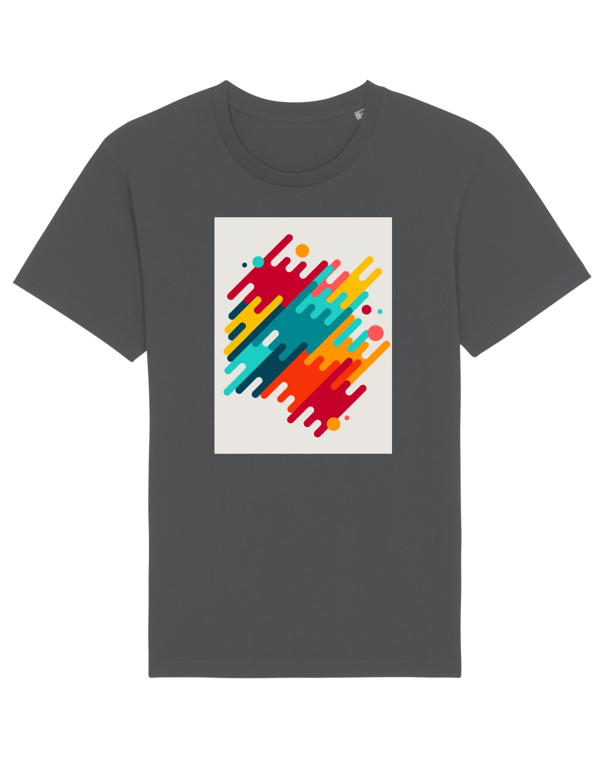 Tricou mânecă scurtă Unisex Rocker Anthracite