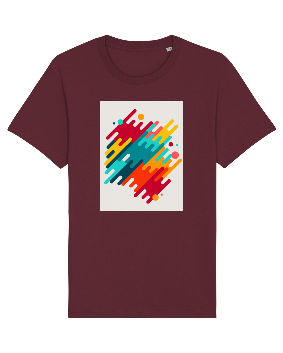 Tricou mânecă scurtă Unisex Rocker Burgundy