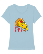 Slice Slice Baby Tricou mânecă scurtă guler larg fitted Damă Expresser