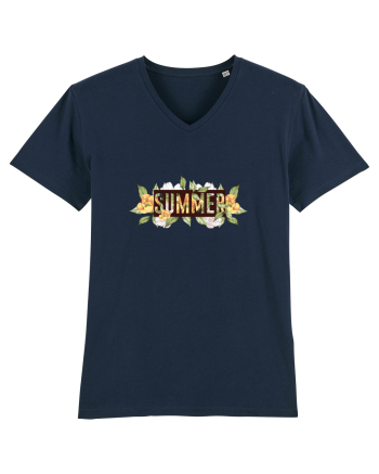Summer Floral French Navy