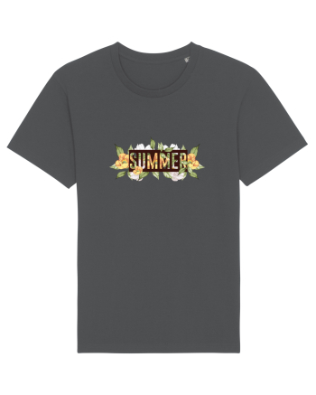 Summer Floral Anthracite