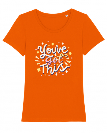 You've got this! Bright Orange