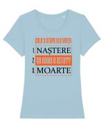 Cele 3 etape ale vietii Tricou mânecă scurtă guler larg fitted Damă Expresser