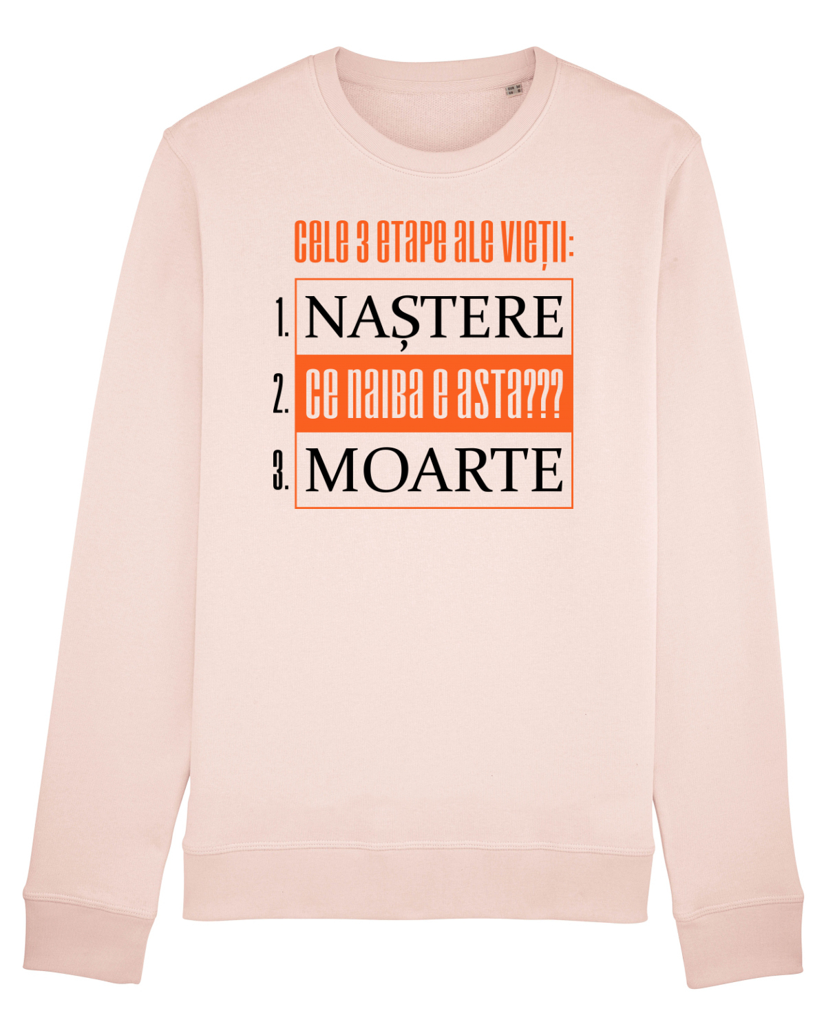 Bluză mânecă lungă Unisex Rise Candy Pink