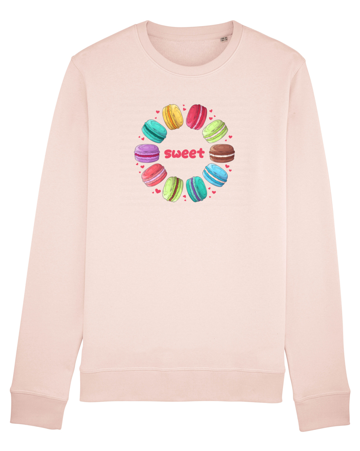 Bluză mânecă lungă Unisex Rise Candy Pink