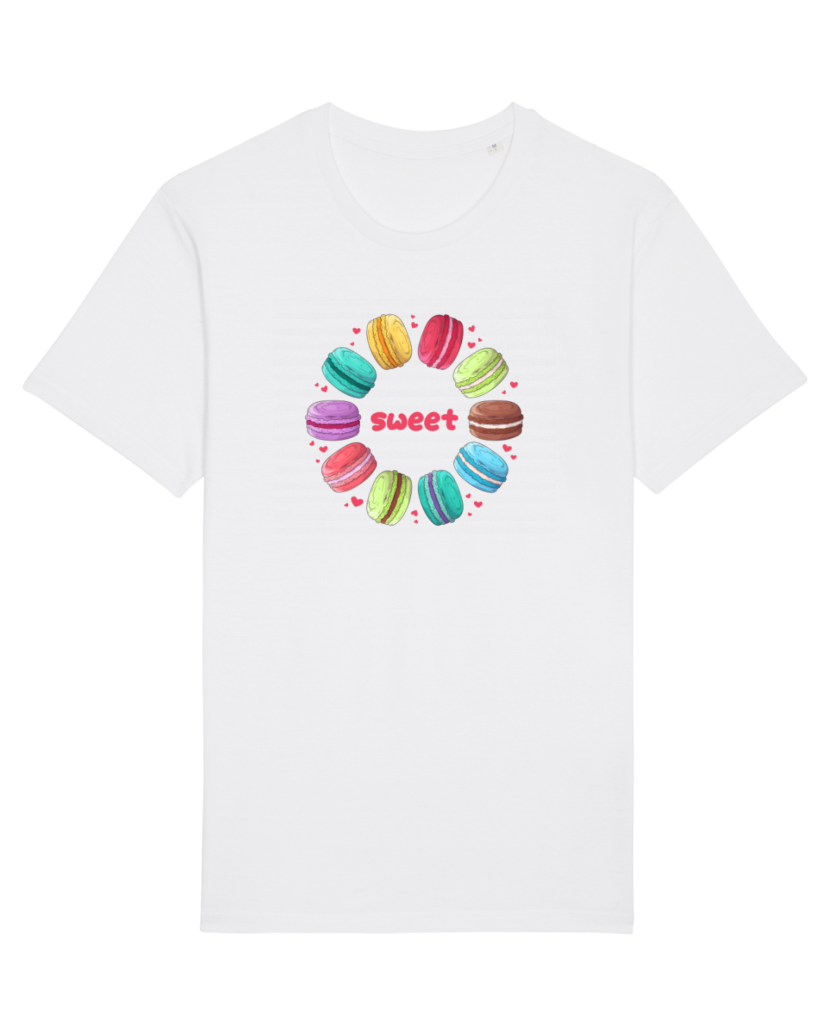 Tricou mânecă scurtă Unisex Rocker White