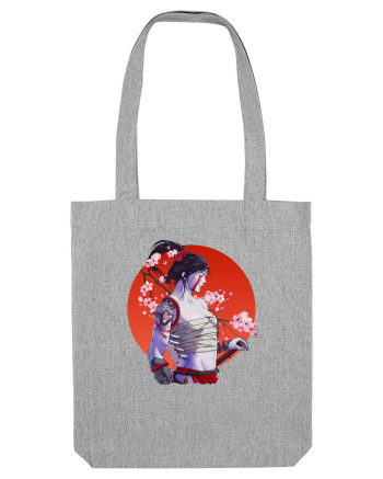Japan Samurai Girl Heather Grey