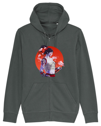 Japan Samurai Girl Anthracite