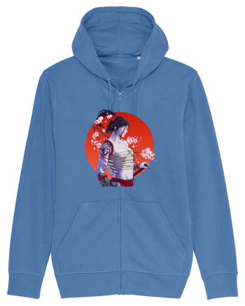 Japan Samurai Girl Bright Blue