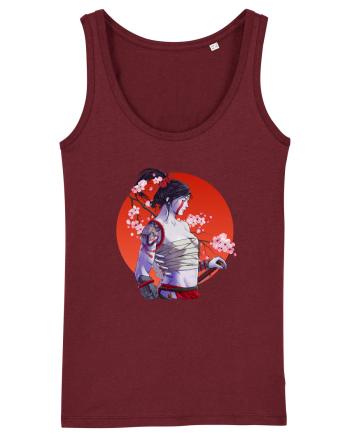Japan Samurai Girl Burgundy