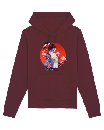 Japan Samurai Girl Burgundy