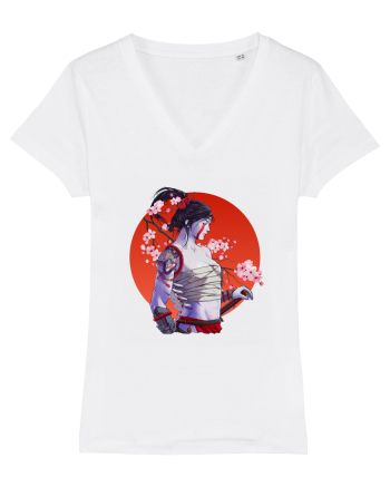 Japan Samurai Girl White