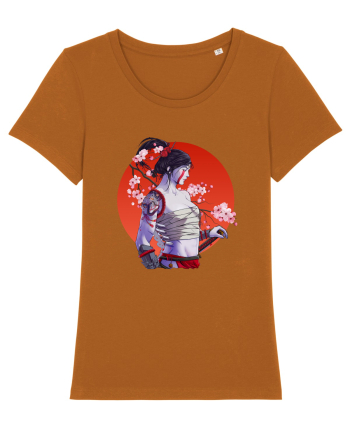 Japan Samurai Girl Roasted Orange