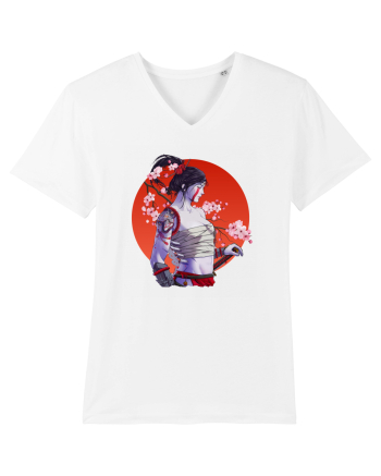 Japan Samurai Girl White