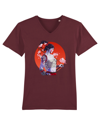 Japan Samurai Girl Burgundy