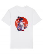 Japan Samurai Girl Tricou mânecă scurtă Unisex Rocker