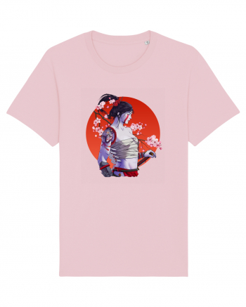 Japan Samurai Girl Cotton Pink