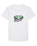 Beach Please Tricou mânecă scurtă guler larg Bărbat Skater