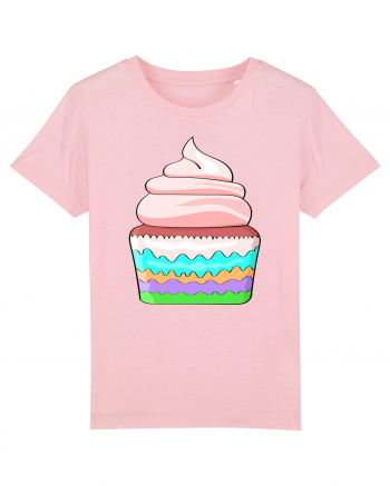 Delicious colored pink cupcake Cotton Pink