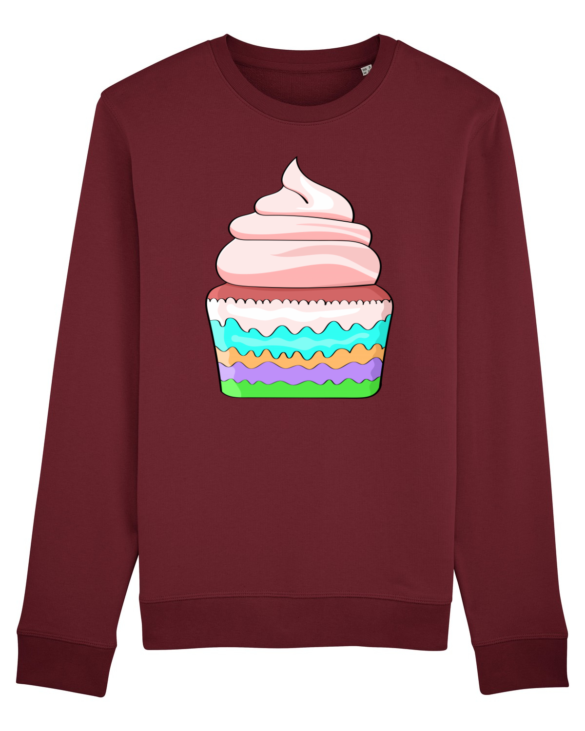 Bluză mânecă lungă Unisex Rise Burgundy