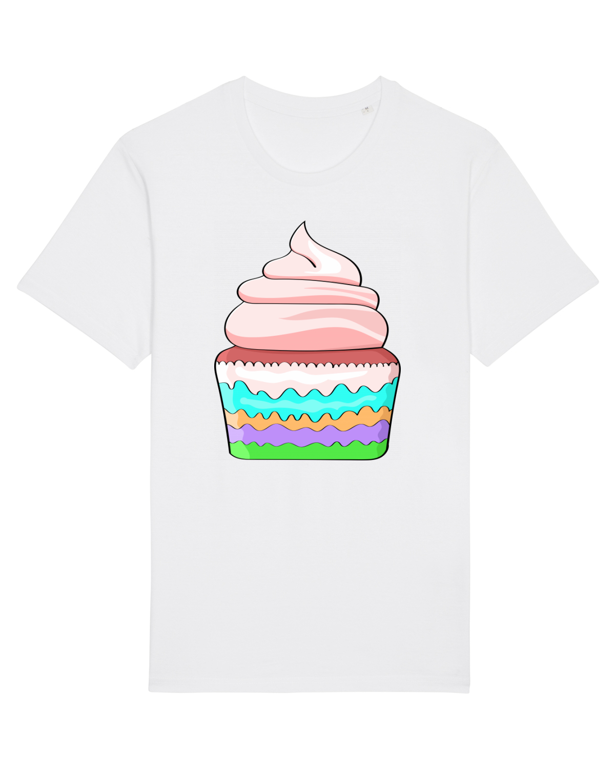 Tricou mânecă scurtă Unisex Rocker White