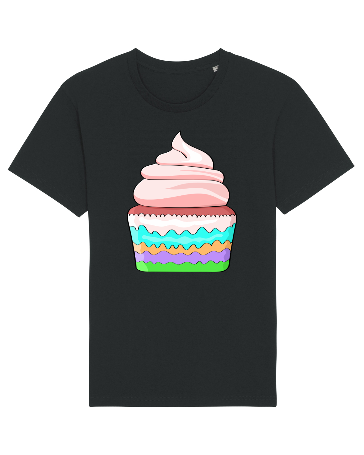 Tricou mânecă scurtă Unisex Rocker Black
