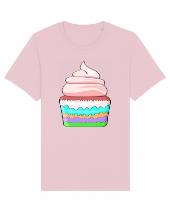 Delicious colored pink cupcake Cotton Pink