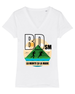 BDsm la munte si la mare Tricou mânecă scurtă guler V Damă Evoker