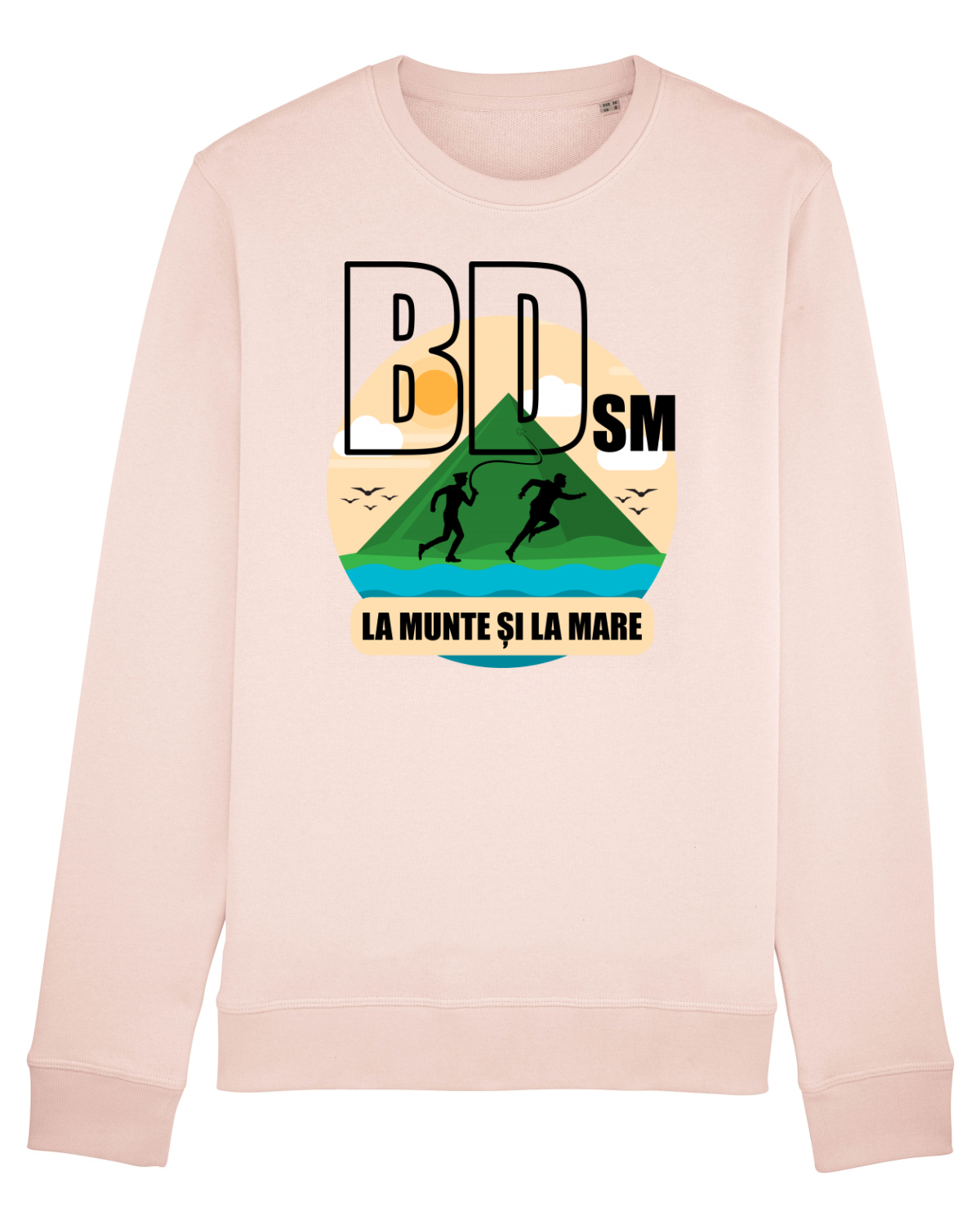 Bluză mânecă lungă Unisex Rise Candy Pink