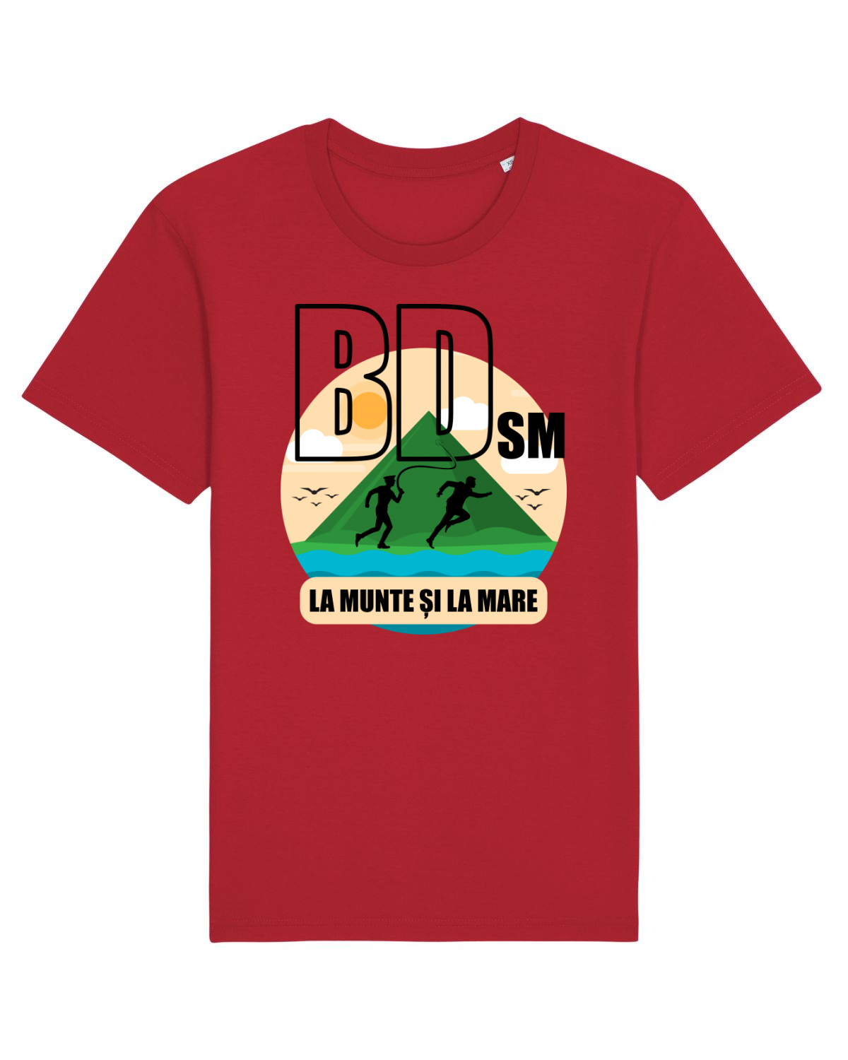 Tricou mânecă scurtă Unisex Rocker Red