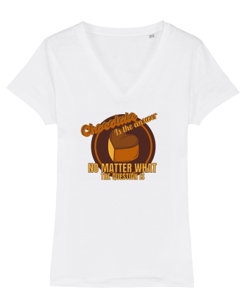 Chocolate IS The Answer,No Matter What Question Is White